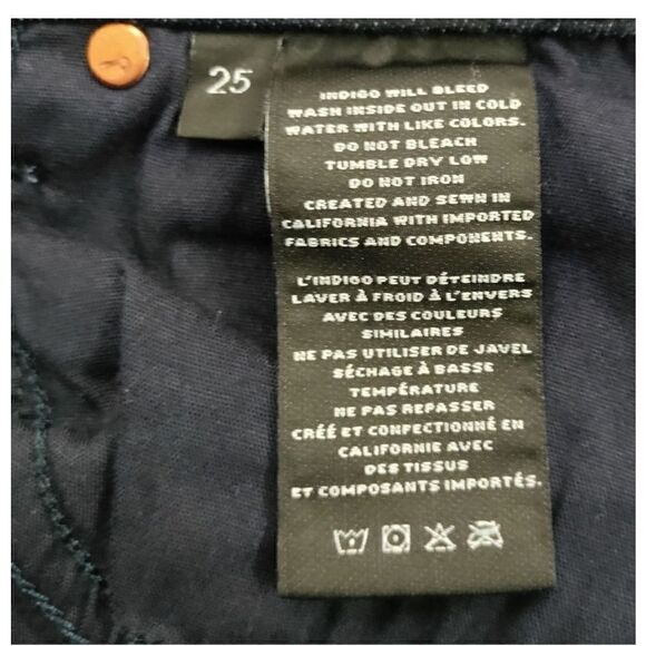 J BRAND SKINNY JEANS DARK WASH WOMENS SIZE 25 - Picture 7 of 8